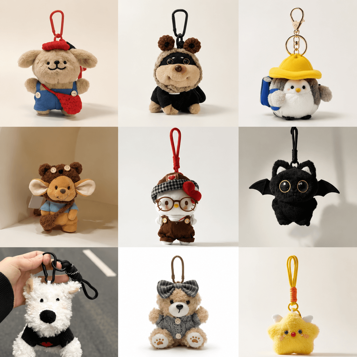 Plush keychains